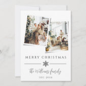 ミニマル写真モダンクリスマス シーズンカード (正面)