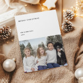 ミニマル写真モダンクリスマス シーズンカード