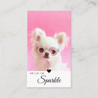 ミニマル写真モダンQRコード 名刺