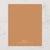 ミニマル写真ラクダBUDGET結婚式の招待 (裏面)