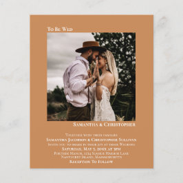 ミニマル写真ラクダBUDGET結婚式の招待