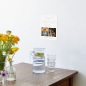 ミニマル写真リハーサル夕食歓迎サイン 箔ポスター (レイダウン (キッチン))