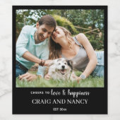 ミニマル写真ワインラベルテンプレート ワインラベル (シングルラベル)