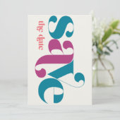 ミニマル写真ヴィンテージメロンティール（緑がかった色）マゼンタ セーブザデート (スタンド正面)