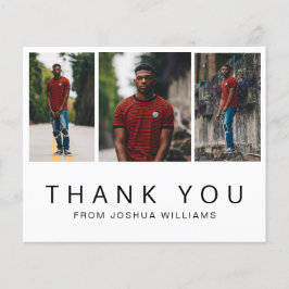 ミニマル写真予算卒業サンキューカード