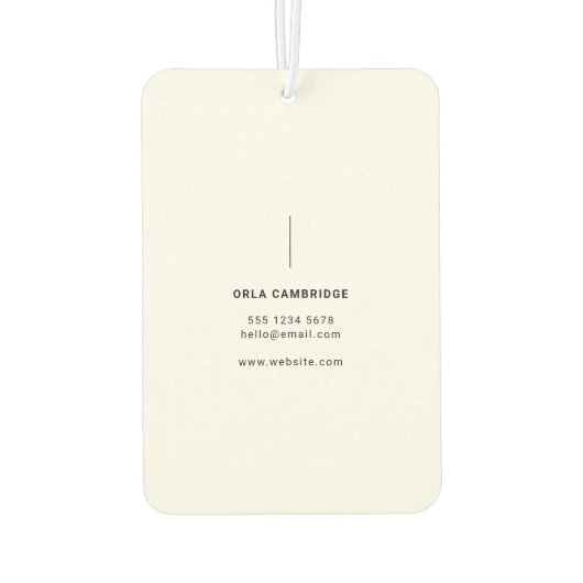 ミニマル写真全写真シンプル撮影 カーエアーフレッシュナー (裏面)