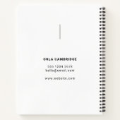 ミニマル写真全写真シンプル撮影 ノートブック (裏面)