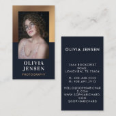 ミニマル写真全写真シンプル撮影 名刺 (正面/裏面)