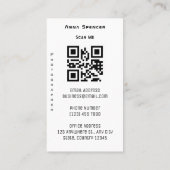 ミニマル写真全写真シンプル撮影 名刺 (裏面)