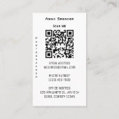 ミニマル写真全写真シンプル撮影 名刺 (裏面)