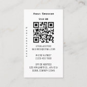 ミニマル写真全写真シンプル撮影 名刺 (裏面)