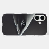 ミニマル写真写実的シャーク接写 Case-Mate iPhoneケース (裏面 (横))