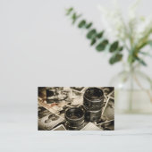 ミニマル写真写真シンプル名刺 名刺 (スタンド正面)