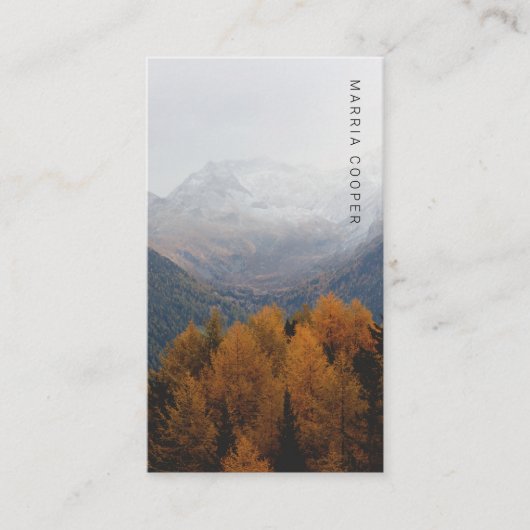 ミニマル写真写真ソーシャルメディア 名刺 (正面)