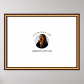 ミニマル写真卒業パーティーの署名 ポスター (正面)