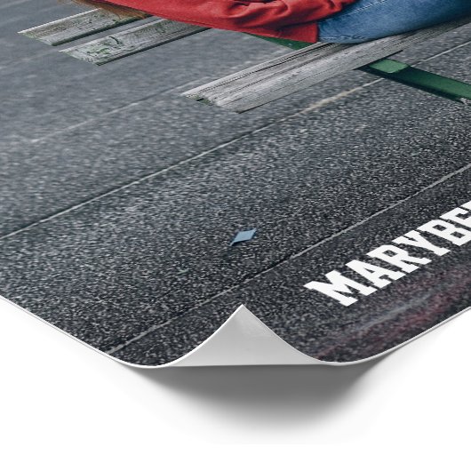 ミニマル写真卒業大学ポスターサイン ポスター (角)