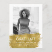 ミニマル写真卒業発表はがき インビテーションポストカード (正面)