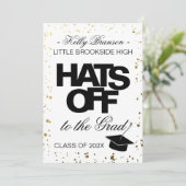 ミニマル写真卒業発表ハットオフ 案内状 (スタンド正面)