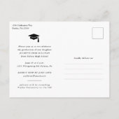 ミニマル写真卒業 インビテーションポストカード (裏面)