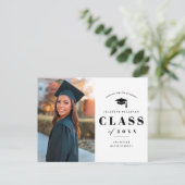 ミニマル写真卒業 インビテーションポストカード (スタンド正面)