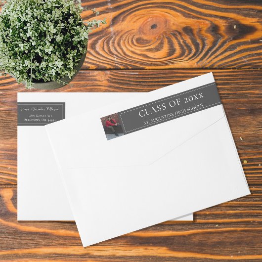 ミニマル写真卒業 |グレーアドレス ラップアラウンドラベル