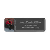 ミニマル写真卒業 |グレーアドレス ラベル (正面)