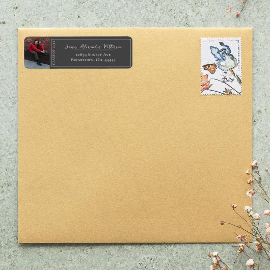 ミニマル写真卒業 |グレーアドレス ラベル