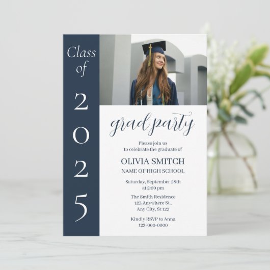 ミニマル写真卒業 招待状 (スタンド正面)