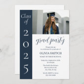 ミニマル写真卒業 招待状 (正面/裏面)