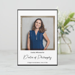 ミニマル写真博士課程の卒業 案内状