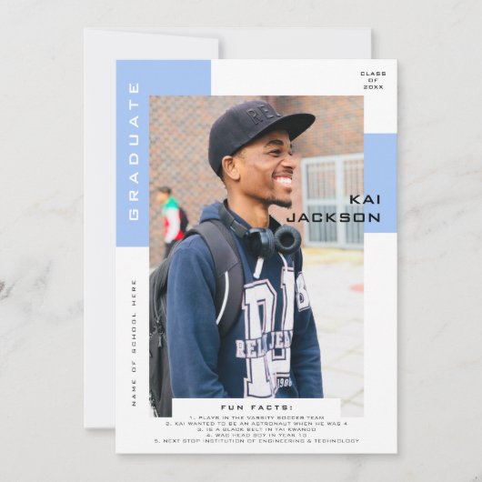 ミニマル写真大学院写真おもしろい事実 案内状 (正面)