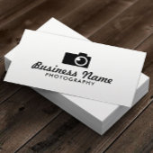 ミニマル写真家カメラロゴ写真 名刺