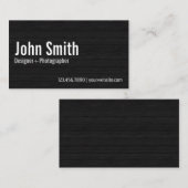 ミニマル写真家ダークウッド 名刺 (正面/裏面)