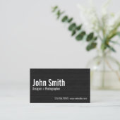 ミニマル写真家ダークウッド 名刺 (スタンド正面)