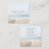 ミニマル写真家フォトグラファー写真事業 スクエア名刺 (正面/裏面)