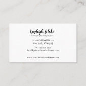 ミニマル写真家名刺 名刺 (裏面)