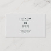 ミニマル写真家 名刺 (裏面)