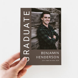 ミニマル写真少年の卒業 案内状