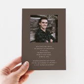 ミニマル写真少年の卒業 案内状