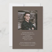 ミニマル写真少年の卒業 案内状 (裏面)