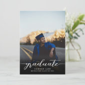ミニマル写真彼は卒業パーティーをやった 招待状 (スタンド正面)