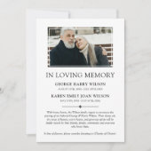 ミニマル写真愛の記憶のダブル 案内状 (正面)