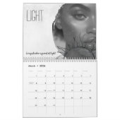 ミニマル写真感動的壁 カレンダー (3月 2026)