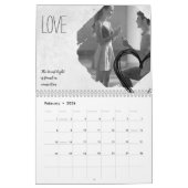 ミニマル写真感動的壁 カレンダー (2月 2026)