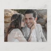 ミニマル写真感謝ポストカード ポストカード (正面)