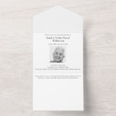 ミニマル写真撮影の思い出 オールインワン招待状 (内側)