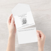 ミニマル写真撮影の思い出 オールインワン招待状 (貼ってはがせる)