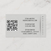 ミニマル写真撮影シンプル 名刺 (裏面)