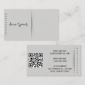 ミニマル写真撮影シンプル 名刺 (正面/裏面)