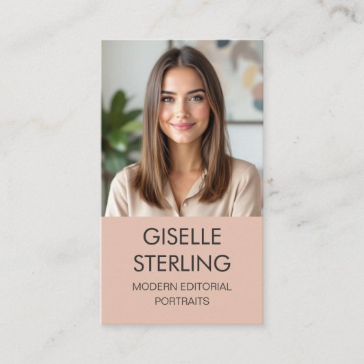 ミニマル写真撮影ソーシャルメディア 名刺 (正面)